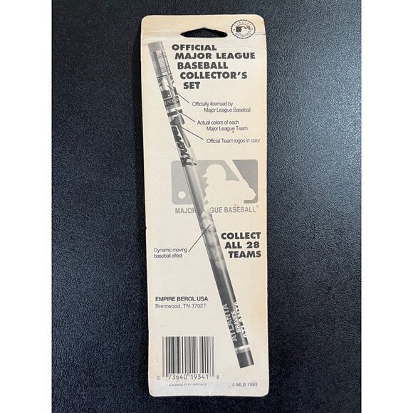 1993 MLB Kansas City Royals Pencil Collectors Set Baseball Set of 4 *READ - Picture 5 of 5